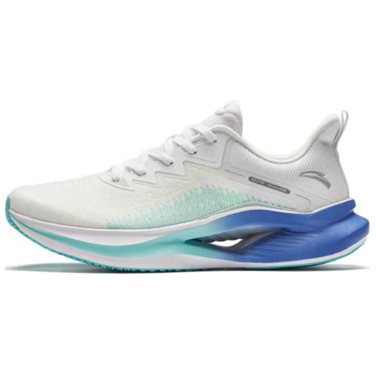 Anta Cushioned Slip-Resistant Low-Top Running Shoes Men's Blue White