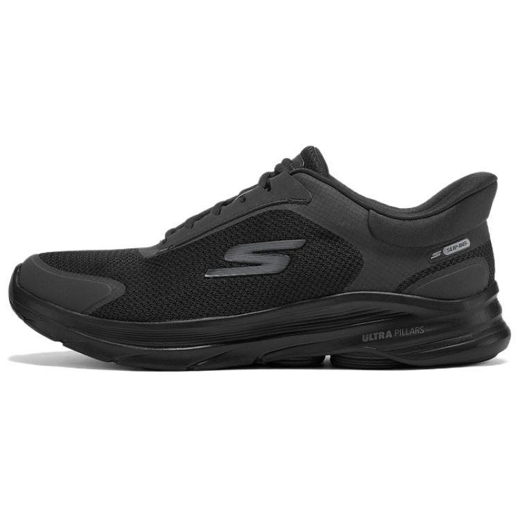 Skechers Breathable Low Top Casual Shoes Men's Black