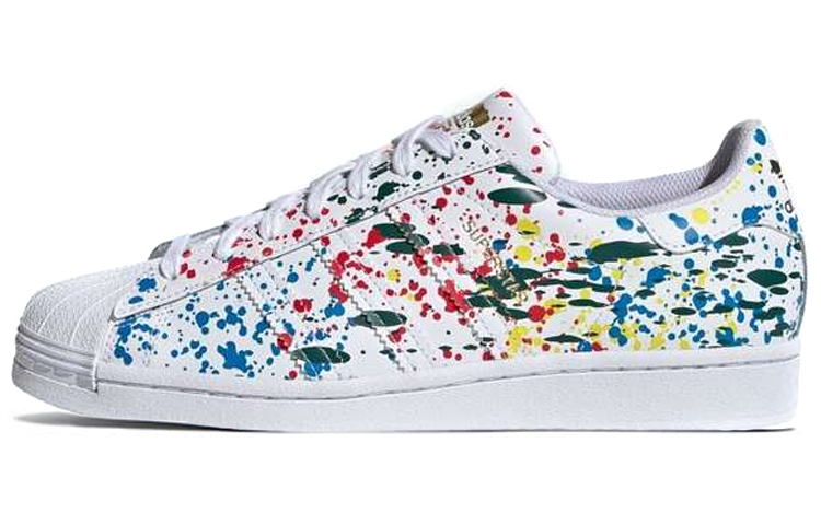 Adidas Originals Superstar Splashes Splatter And Drips White