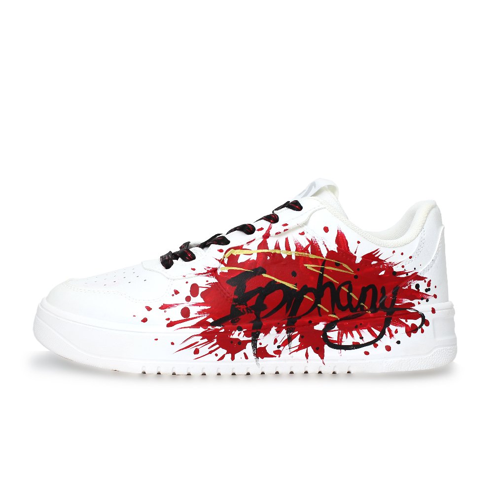 Anta Relaxed Abrasion Resistant Lightweight Slip Resistant Low Top Skateboard Shoes Men's White Red Black Gold
