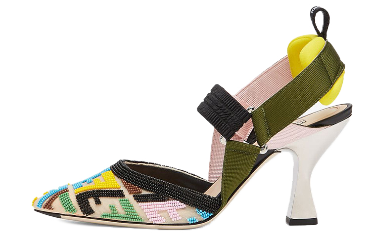 FENDI Colibri Irregular Heel High Heels Women's Multicolor