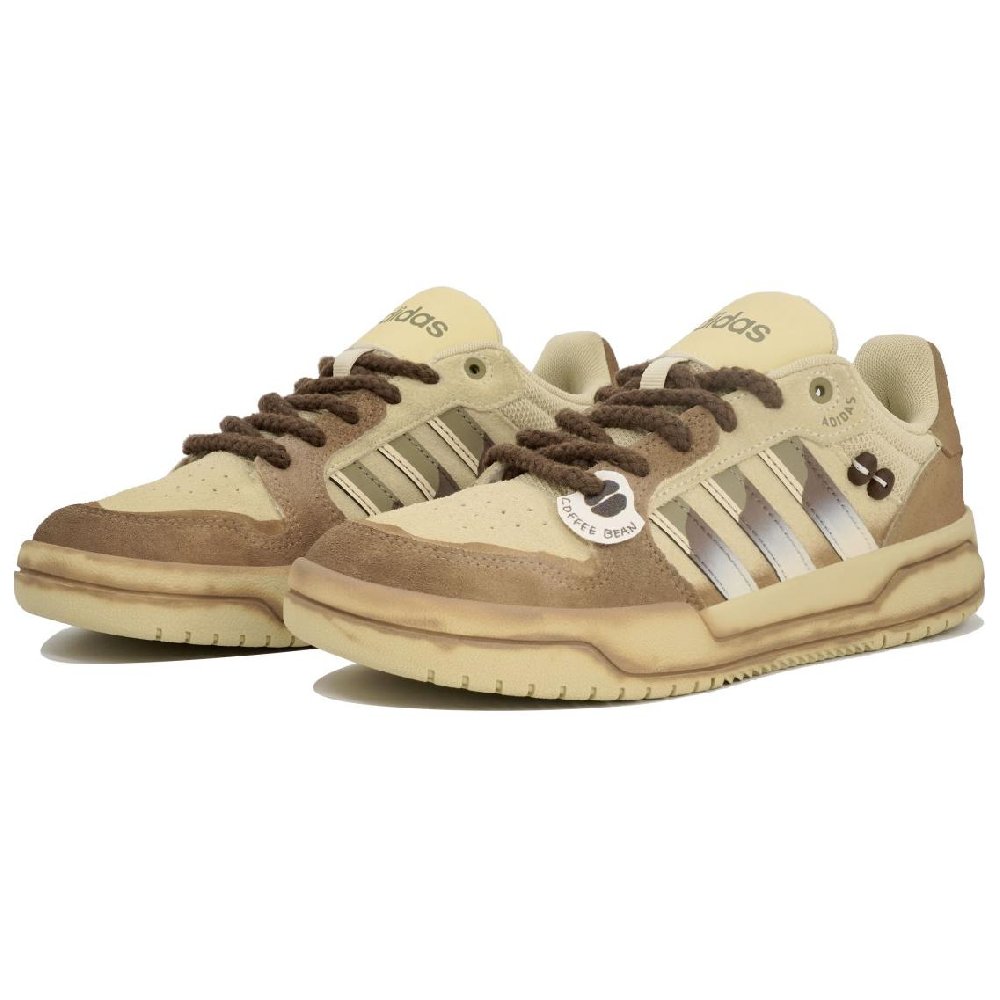 Adidas Neo Entrap Low-Top Skateboard Shoes Unisex Yellow Brown