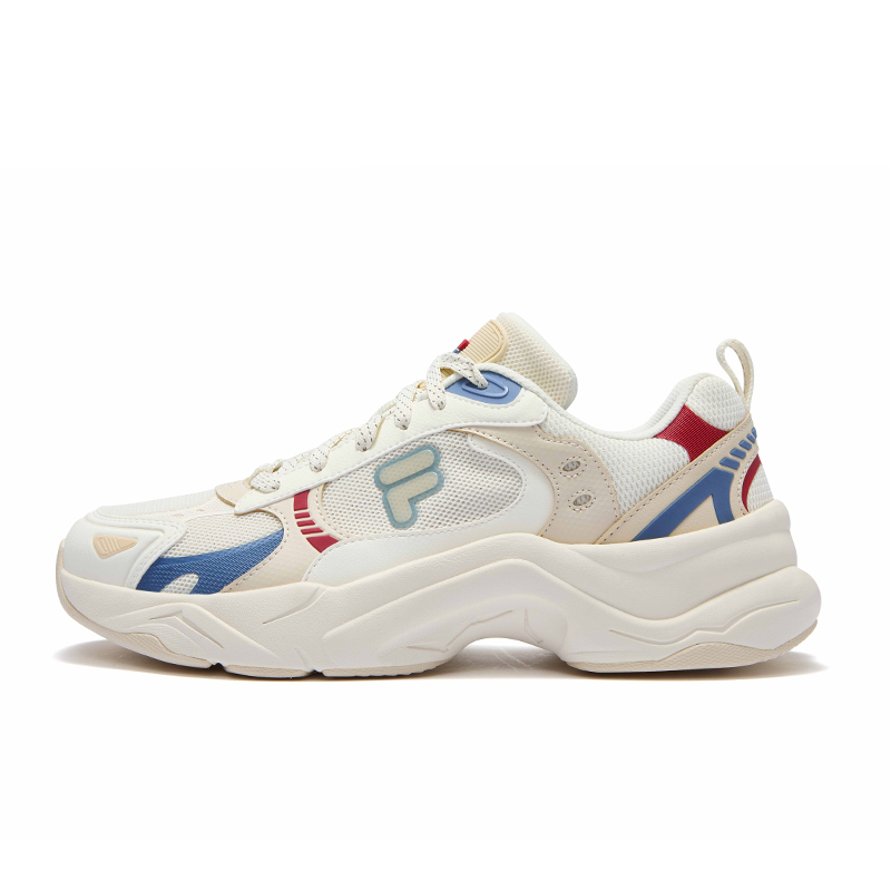 FILA FUSION UNIQUE Low-Top Casual Shoes Men's Beige White Yellow