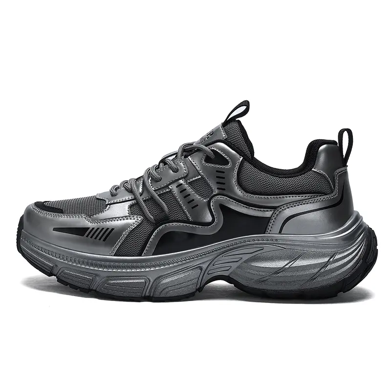 JEEP SPIRIT Low Top Chunky Sneakers Men's Ancient City Gray
