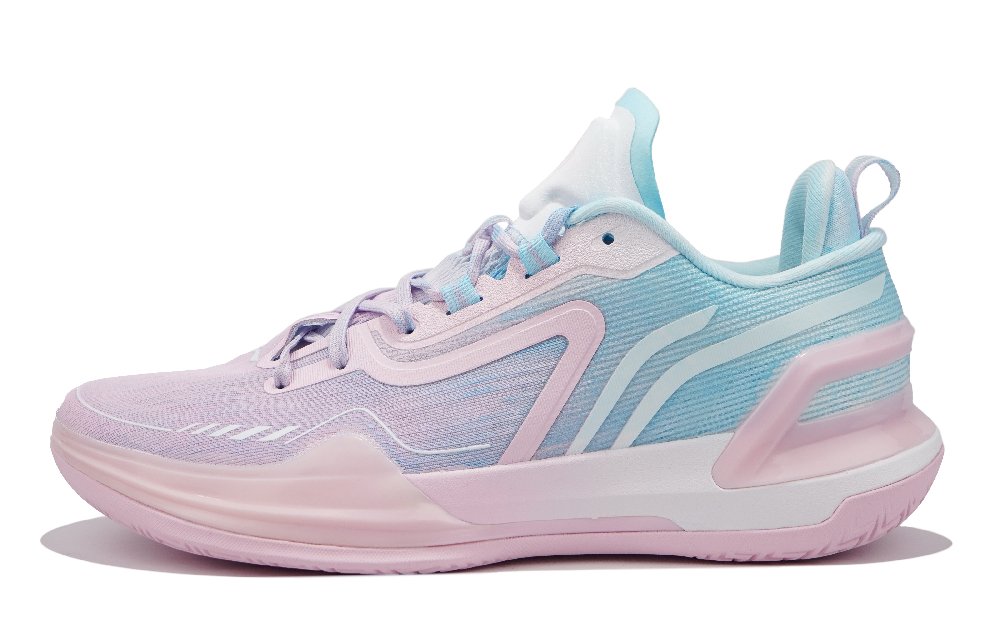 LiNing Liren Assassin 1 Cushioning, Slip Resistant, Lightweight Low Top Basketball Shoes Men's Blue Pink