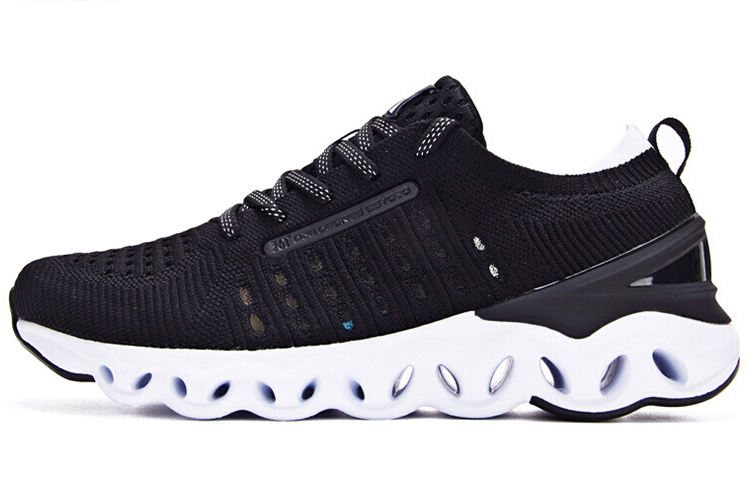 361° Cushioning Low Top Running Shoes Women's Black White