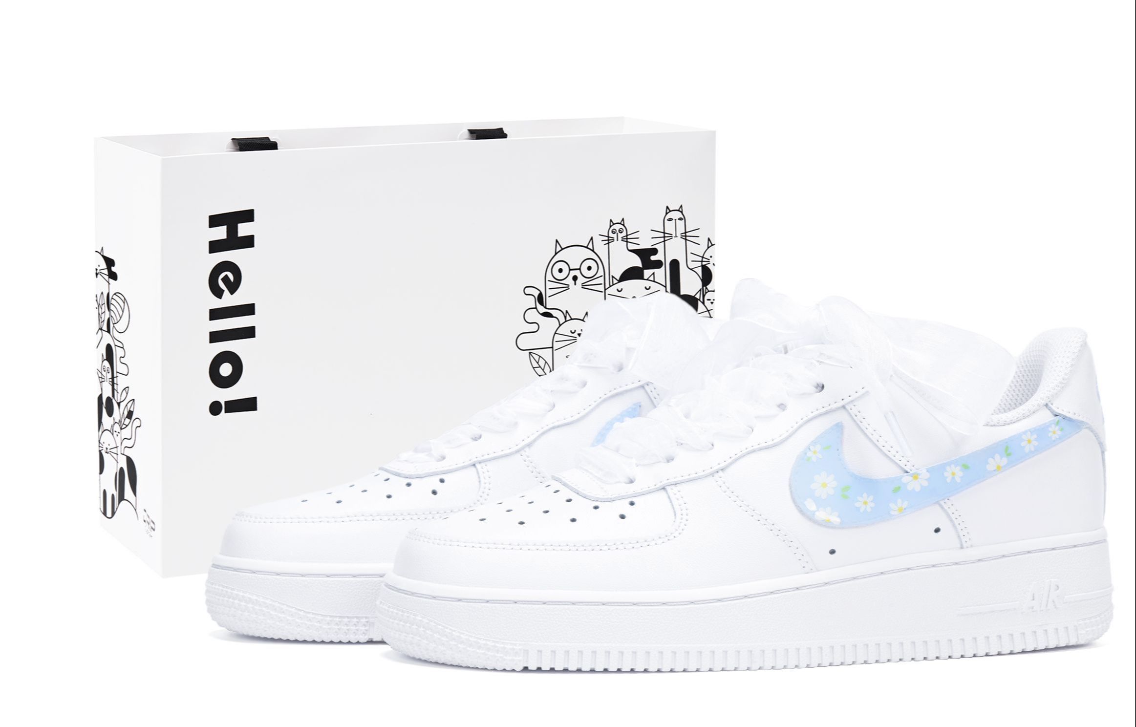 Nike Air Force 1 Abrasion Resistant Low top Skateboard Shoes Unisex White