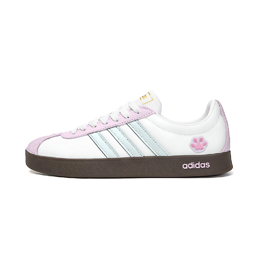 Adidas Neo VL Court 2.0 Low Top Skateboard Shoes Unisex White Blue Pink