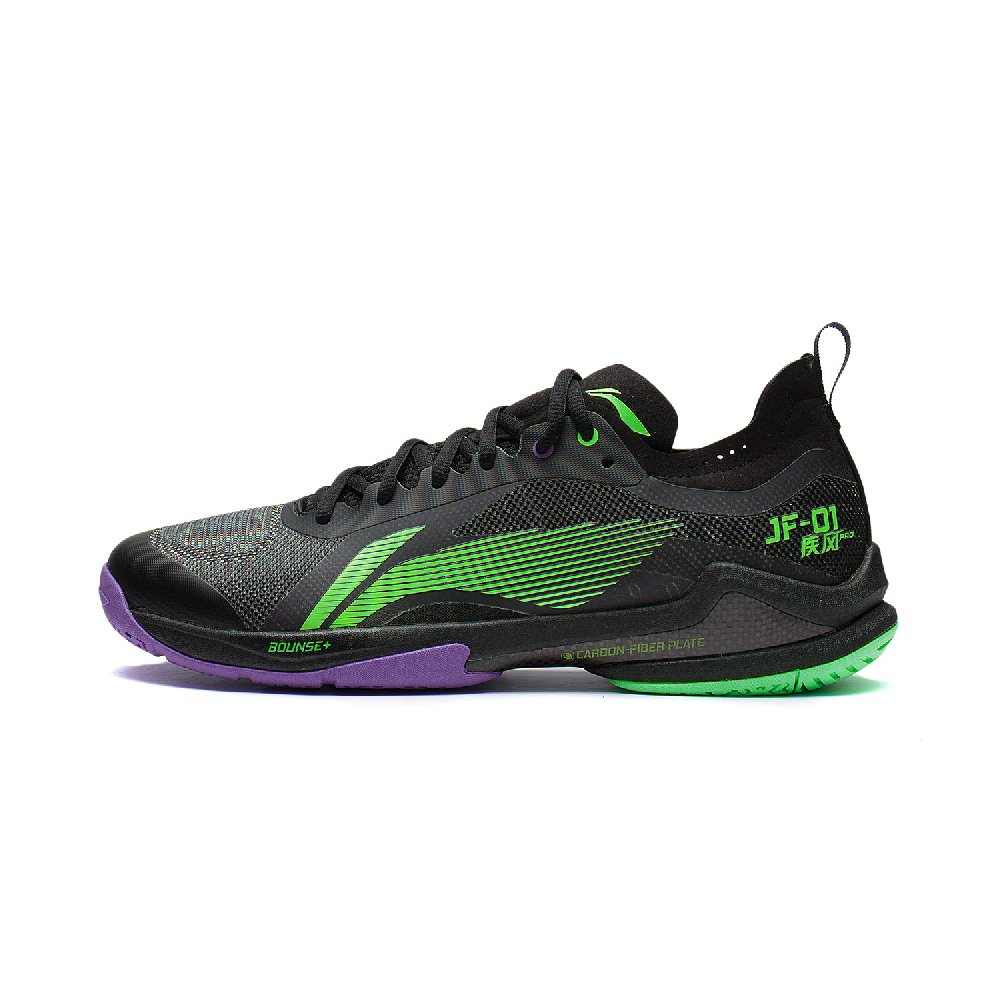 LINING Sprint Pro Badminton Shoes Unisex Low top Black/Green