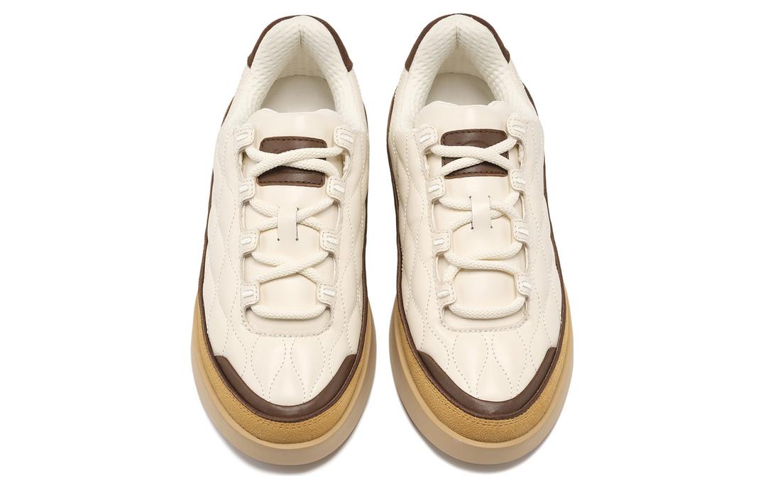 LI-NING 1990 Classic Collection Skateboard Shoes Women's Low-Top Umber