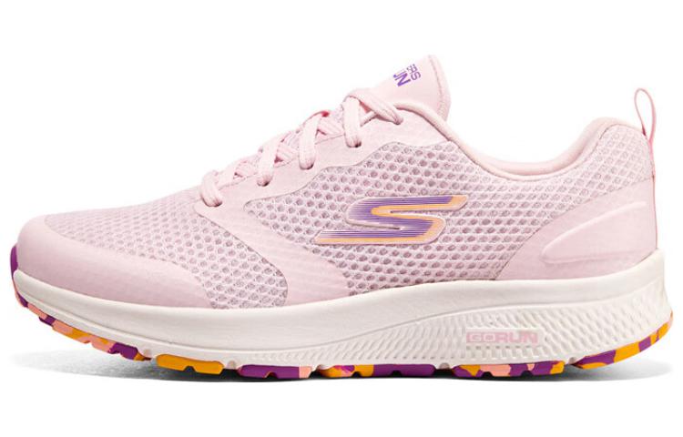 Skechers Go Run Consistent Cushioned Slip-Resistant Abrasion-Resistant Low-Top Casual Running Shoes Women's Pink Purple