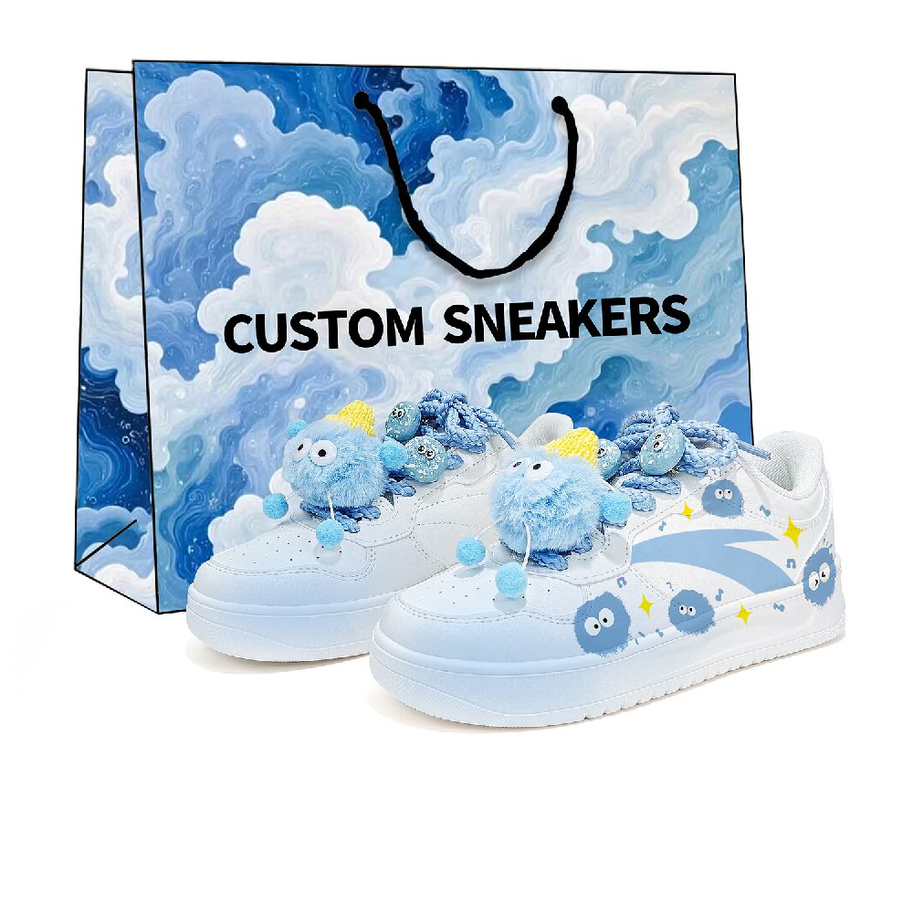 Anta Relaxed Lightweight And Breathable Low Top Skateboard Shoes Unisex Glacier Blue Coal Ball
