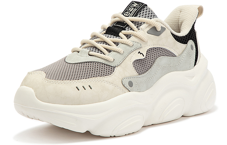 361° Low Top Sports Casual Shoes Women's Gray Beige