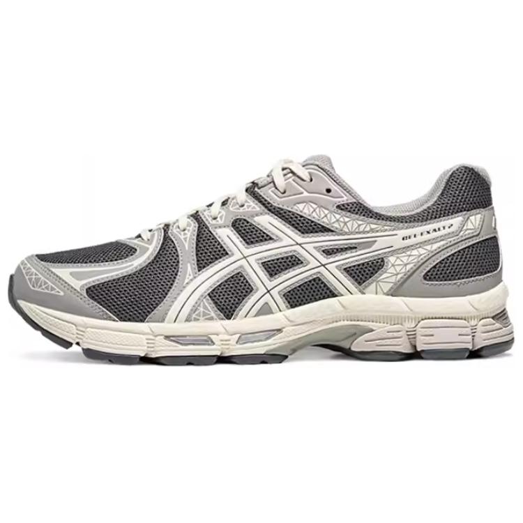 Asics Gel-Exalt 2 Cushioned Wear-Resistant Breathable Impact-Resistant Low-Top Sprint Running Shoes Men's Dark Gray