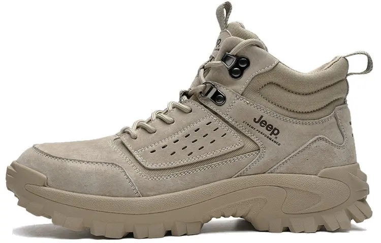 Jeep Ankle-Length Outdoor Boots Men's Sand