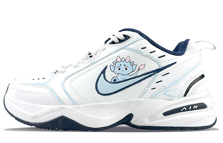 Nike Air Monarch 4 Height Increasing Low-Top Chunky Sneakers Unisex Blue White