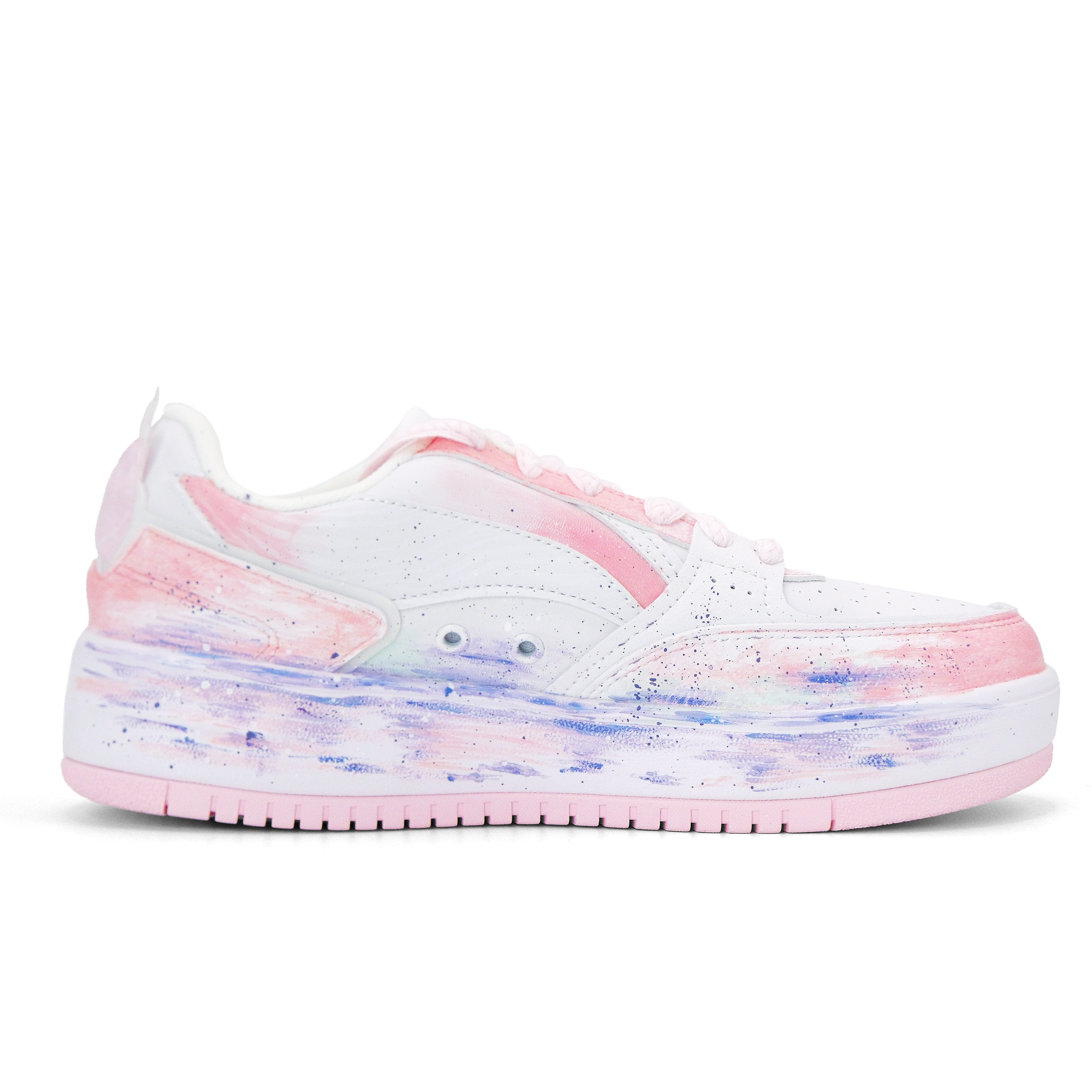 Disney x LiNing X Disney Lightweight Support Low top Skateboard Shoes Women's White Pink