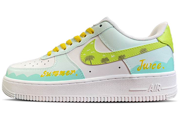 Nike Air Force 1 07 Air Force 1 Anti-Slip And Wear-Resistant Lightweight Low-Top Skateboard Shoes Men's Mint Green