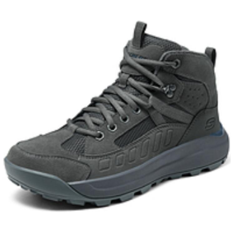 Skechers High Top Casual Shoes Men's Gray