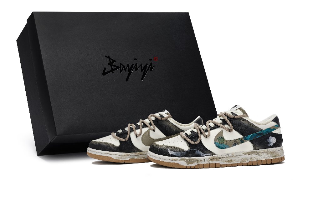 Nike Dunk Skateboard Shoes Women's Low Top Mi/Black/Blue/Brown