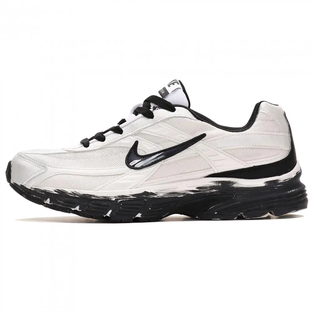 Nike Initiator Cushioning Support Low top Running Shoes Men's Silver Black