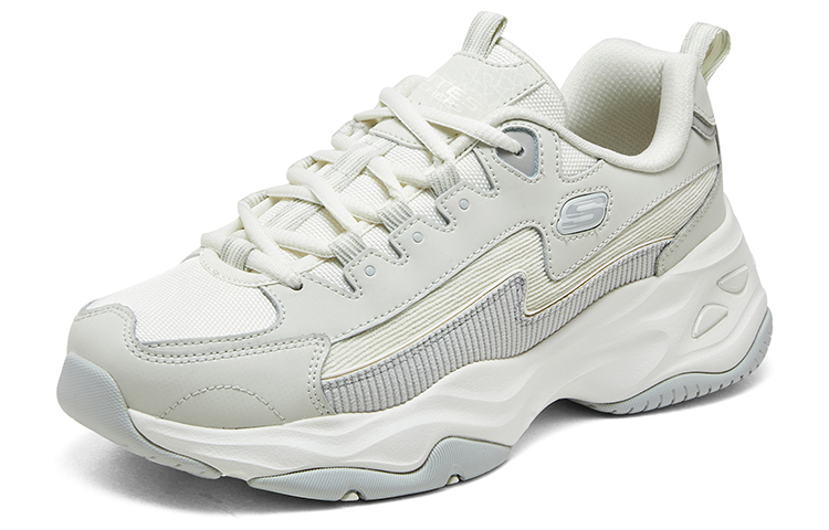 Skechers D'Lites 4.0 Shoes 'White Light Grey'
