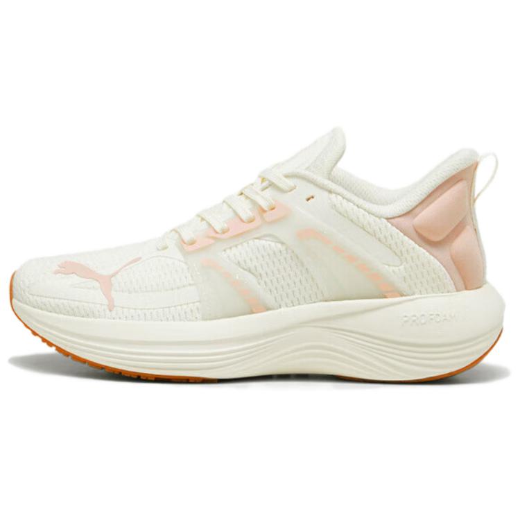 PUMA Scend Pro Collection Anti Slip Wear Resistant Low Top Casual Running Shoes Unisex Beige White Pink