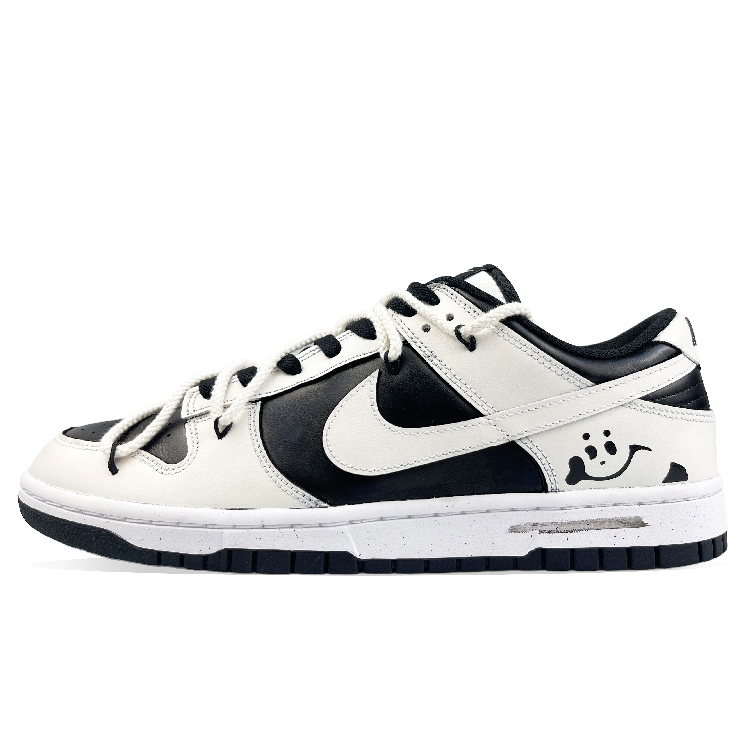 Nike Dunk Retro 'Black' Anti-Slip And Wear-Resistant Lightweight Low-Top Skateboard Shoes Unisex Black White