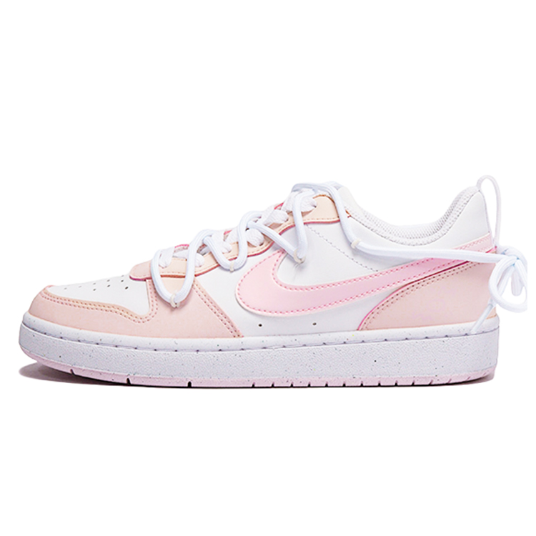 Nike Court Borough Bubble Jellyfish Sweet Peach Soda Anti-Slip Wear-Resistant Low-Top Skateboard Shoes GS Orange Pink