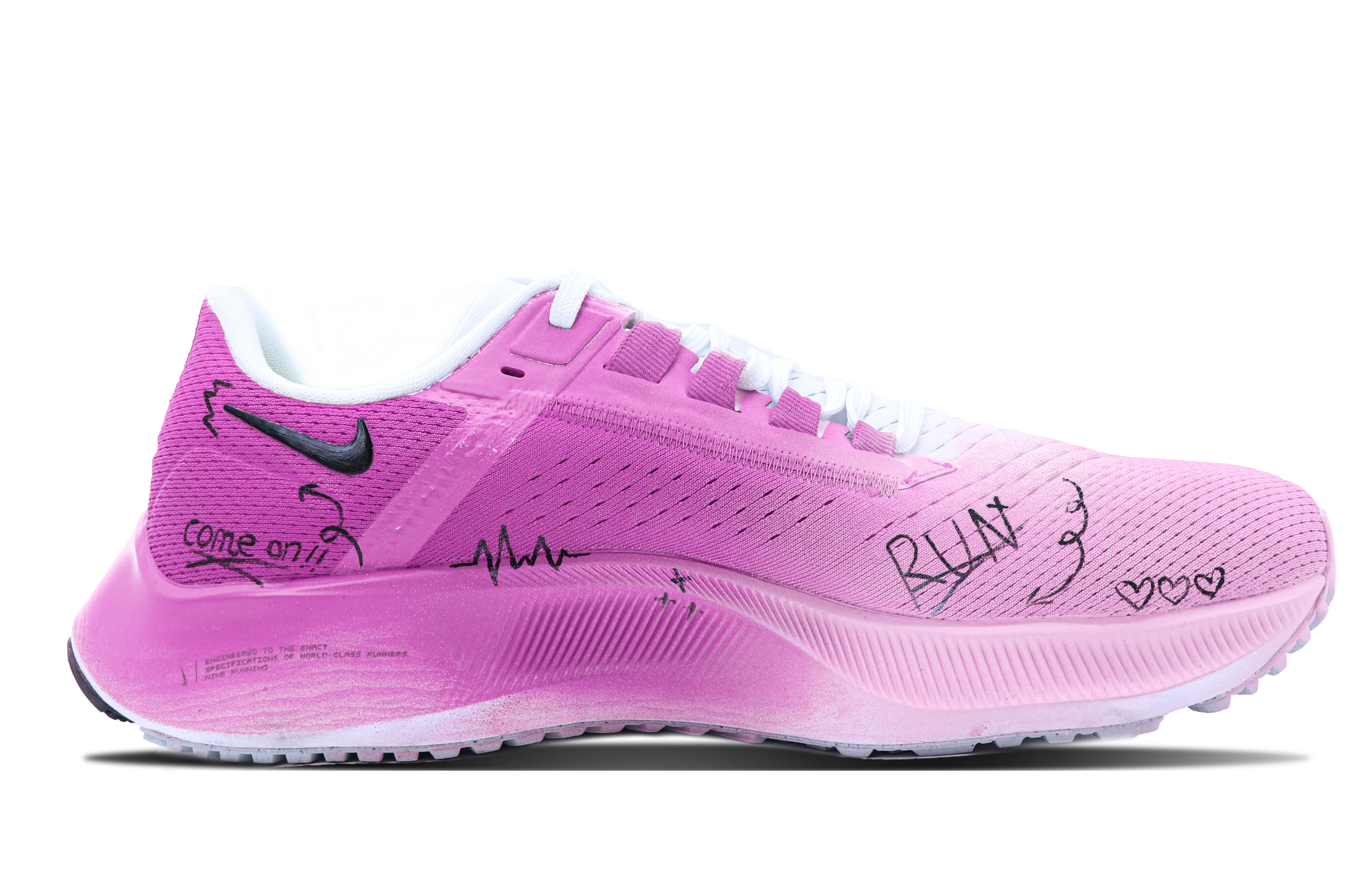 Nike Pegasus 38 Cushioned Slip-Resistant Abrasion-Resistant Low-Top Marathon Running Shoes Men's Pink