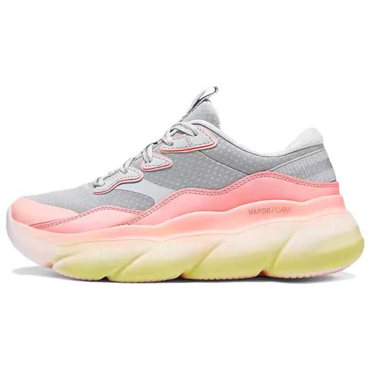 Skechers Sport Cushioning Slip Resistant Breathable Coverage Support Rebound Low Top Casual Shoes Women's Light Gray