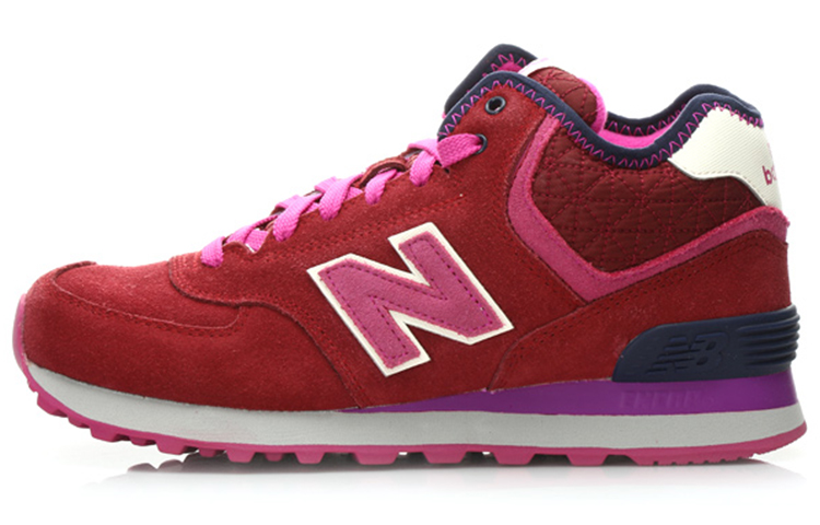 New Balance 574 Series Mid Retro Mid Top Pink/Red Women's