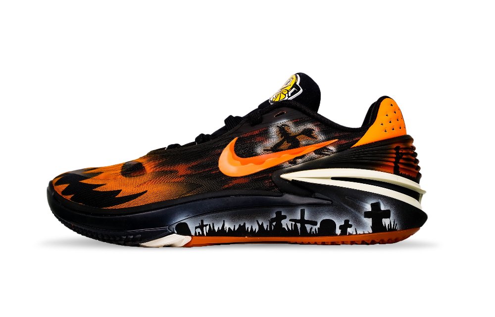 Nike Air Zoom G.T. Cut 2 Basketball Shoes Unisex Low-Top Black/Orange/White