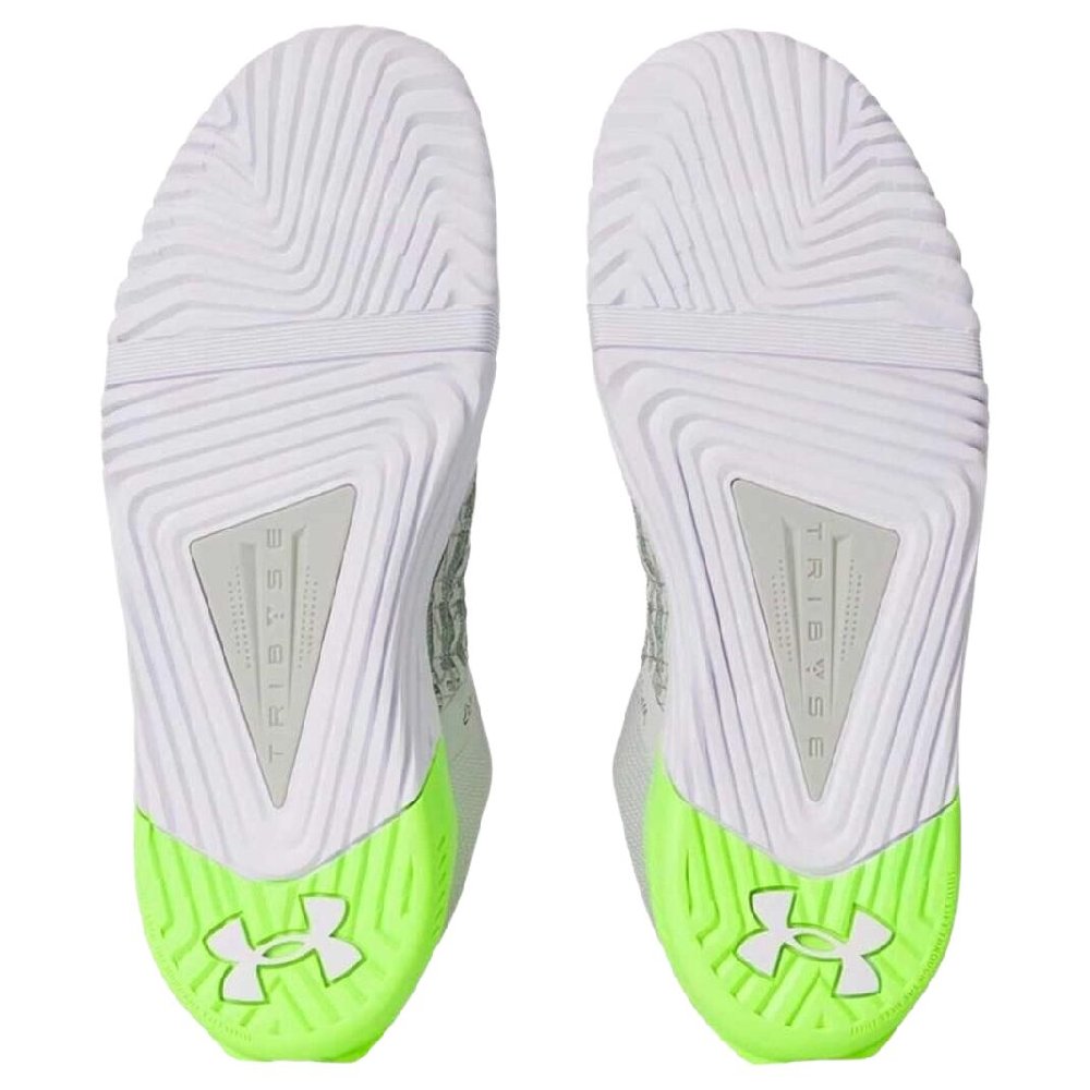 Under Armour TriBase Reign 6 Slip Resistant And Breathable Low Top Training Shoes Men's Green White