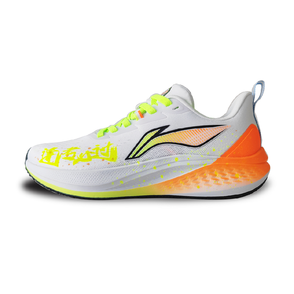 LiNing Red Hare 7 Cushioned Slip-Resistant Rebound Low-Top Running Shoes Men's White