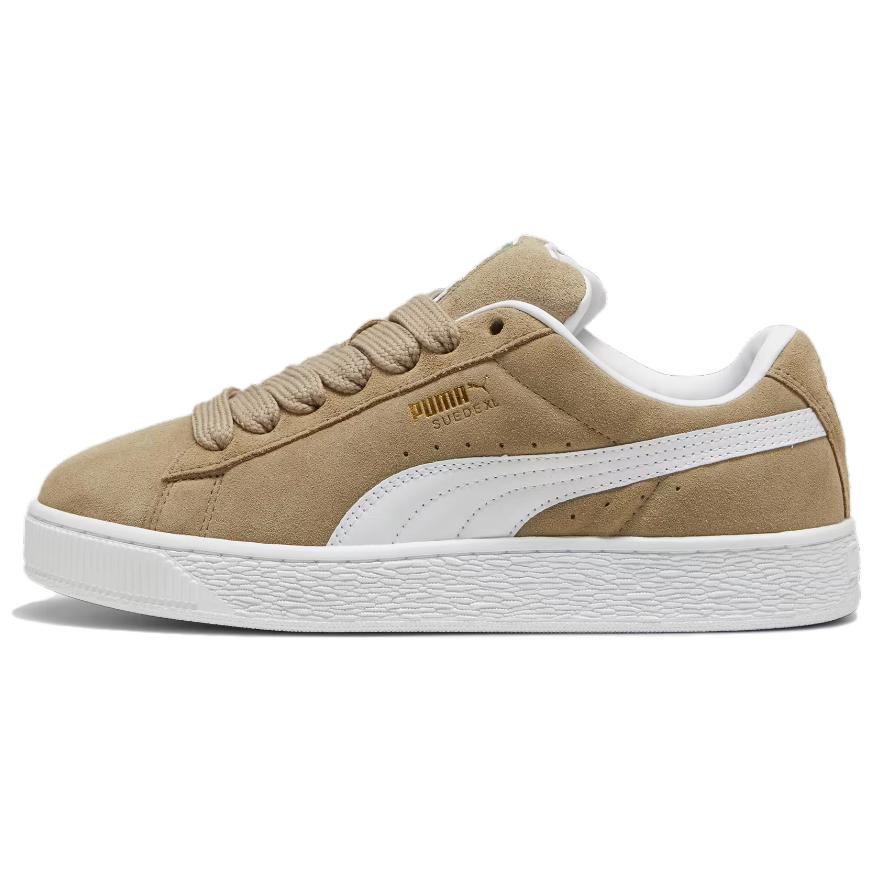 PUMA Suede XL Low Top Skateboard Shoes Unisex Khaki White