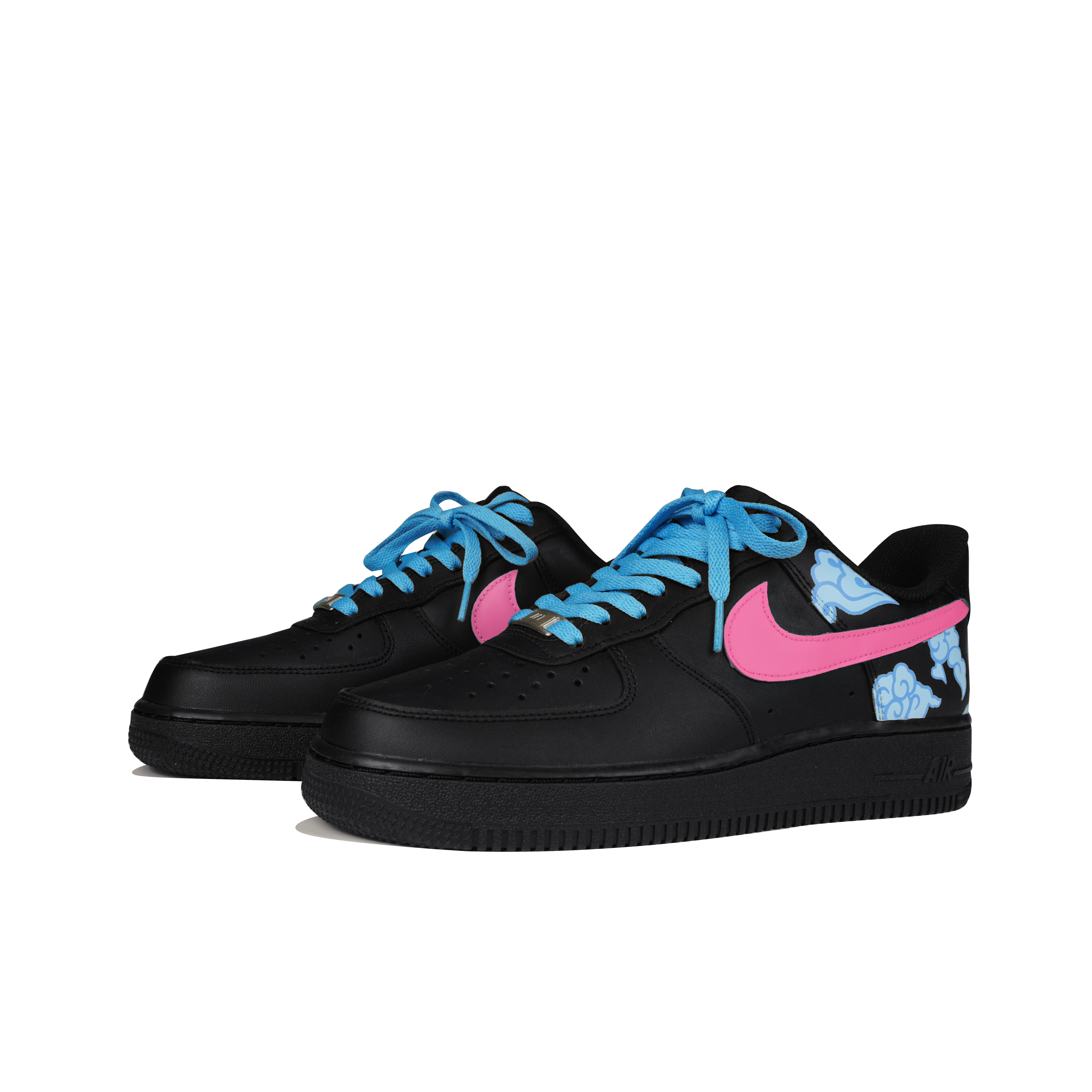 Nike Air Force 1 Skateboard Shoes Women's Low-Top Black Blue Pink купить в интернет-магазине Yoocart с быстрой доставкой по России.