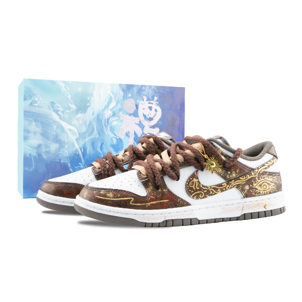 Nike Dunk Sudan Abrasion Resistant Low Top Skateboard Shoes Men's Brown White