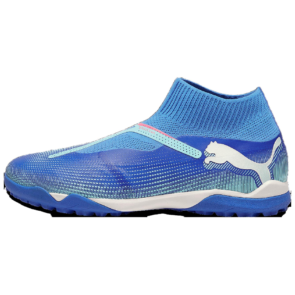 PUMA FUTURE 7 MATCH MG Rubber Short Studs Artificial Ground Durable Breathable Soccer Shoes Men's Blue White