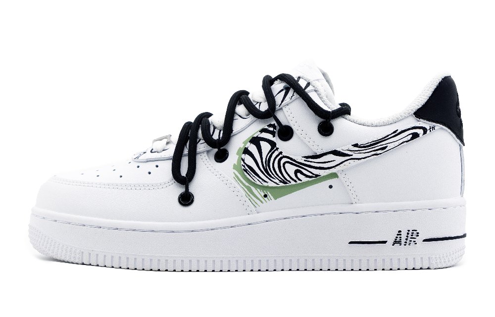 Nike Air Force 1 Low Low-Top Skateboard Shoes Men's White Black