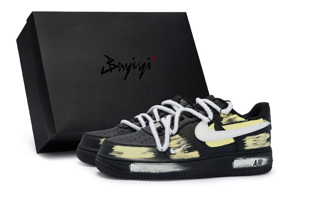Nike Air Force 1 Skateboard Shoes Unisex Low-Top Yellow