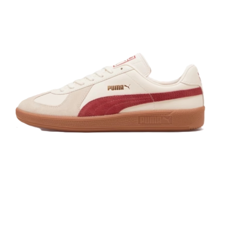 PUMA Army Trainer Low Top Skateboard Shoes Unisex White Red