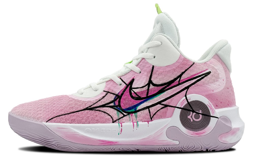 Nike KD Trey 5 IX Mid Top Vintage Basketball Shoes Unisex Pink