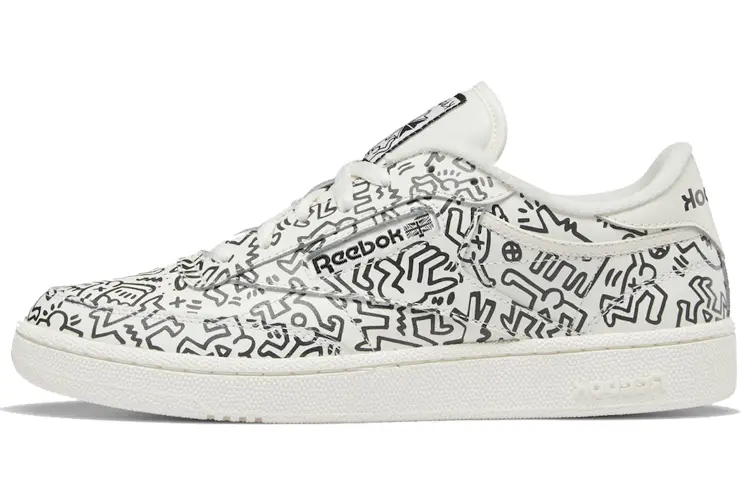 Reebok Keith Haring X Club C 'Dancing Figures Allover Print'