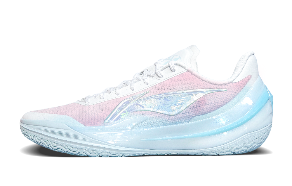 LiNing Blade 5 V2 Cushioning, Slip Resistant, And Abrasion Resistant Low Top Basketball Shoes Men's Light Blue