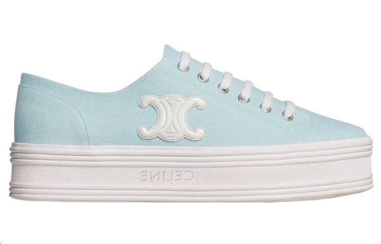 CELINE Jane Low Top Stylish Skateboarding Shoes Women's Light Blue купить в интернет-магазине Yoocart с быстрой доставкой по России.