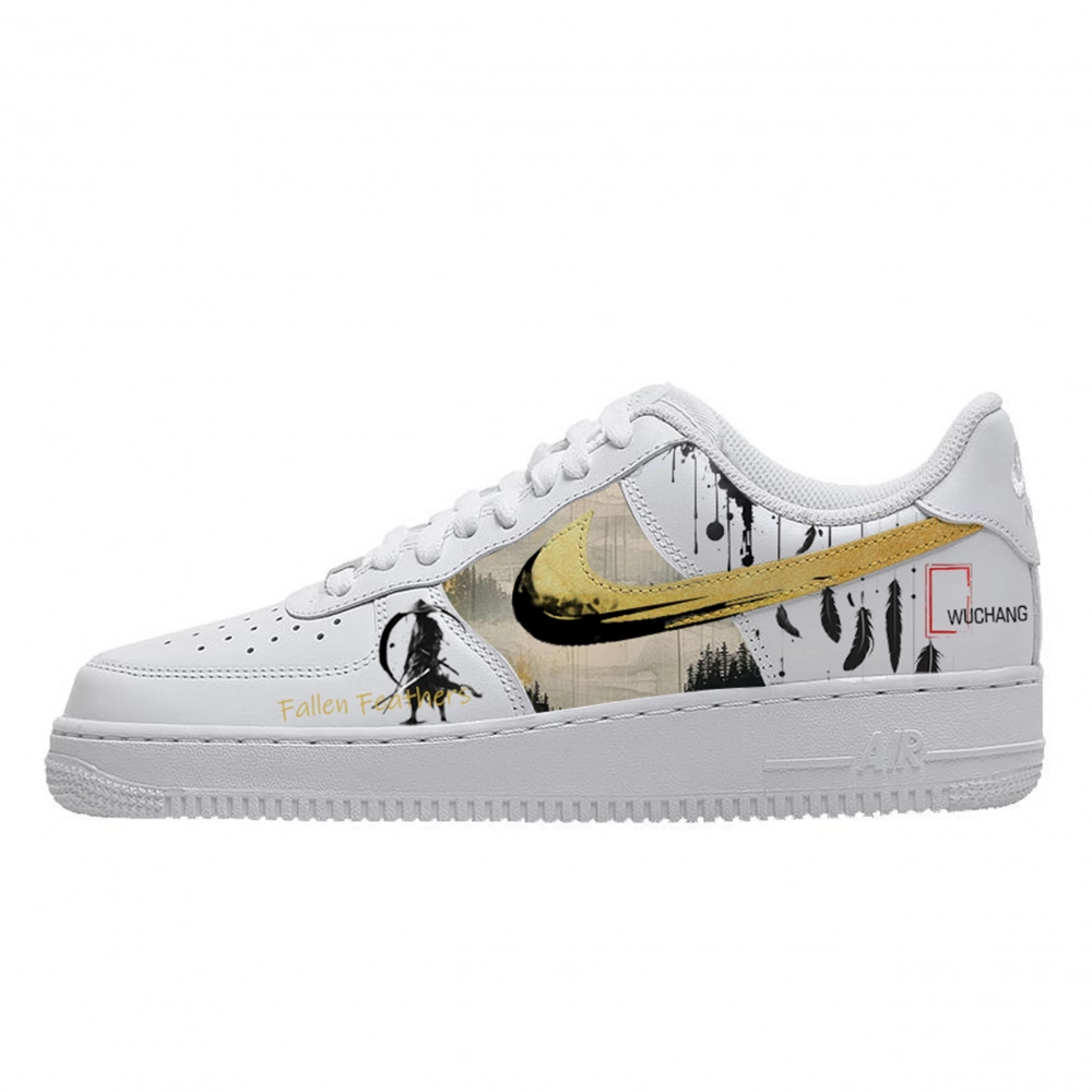 Nike Air Force 1 Abrasion Resistant Low Top Skateboard Shoes Unisex White
