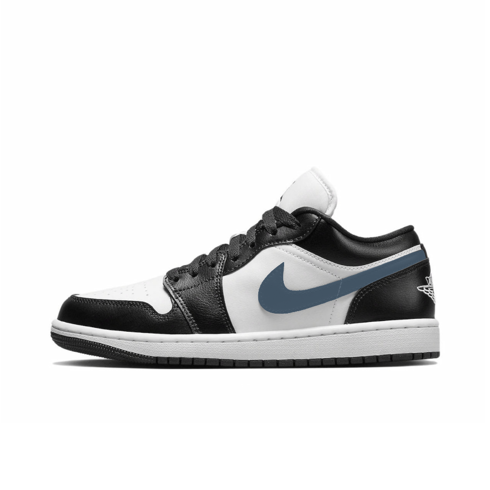 Jordan Air Jordan 1 Cushioning Slip Resistant Low Top Vintage Basketball Shoes Women's Blue
