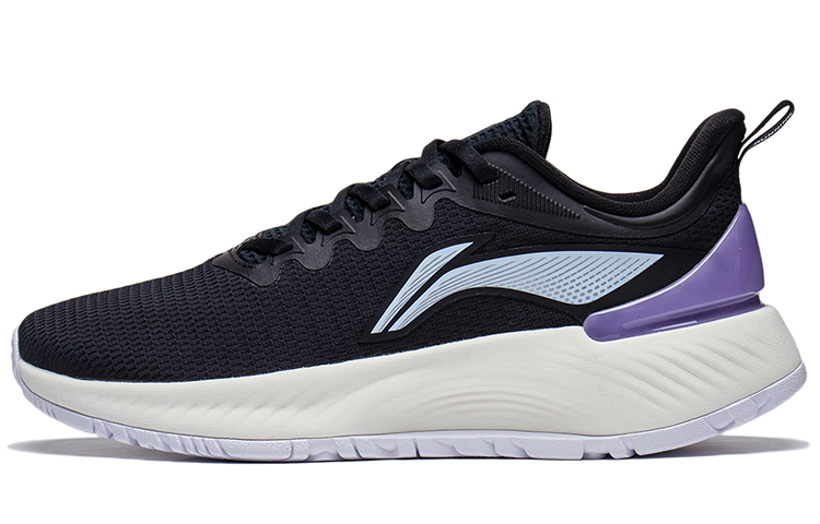 LiNing YueYing Element Anti-Slip Wear-Resistant Low-Top Running Shoes Women's Black