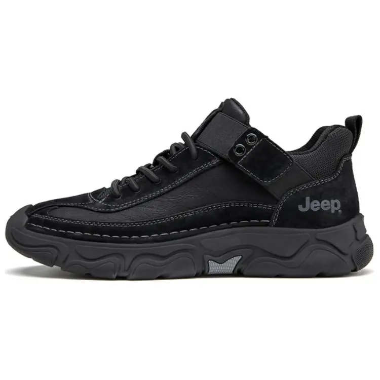 Jeep Abrasion Resistant Casual Shoes Men's Black